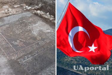 Ancient pebble mosaic of the 4th century BC discovered in Turkey (photo)