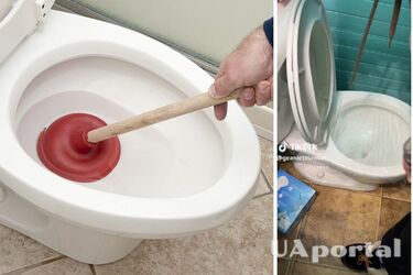 Как очистить забитый унитаз с помощью пищевой пленки без вантуза