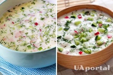 Легка та низькокалорійна: рецепт окрошки на йогурті