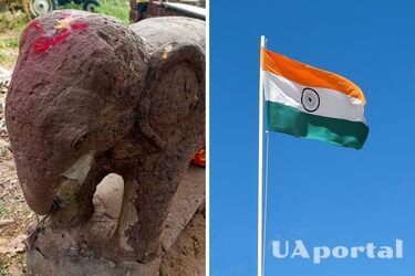 В Индии обнаружили одну из старейших статуй буддийского слона (фото)
