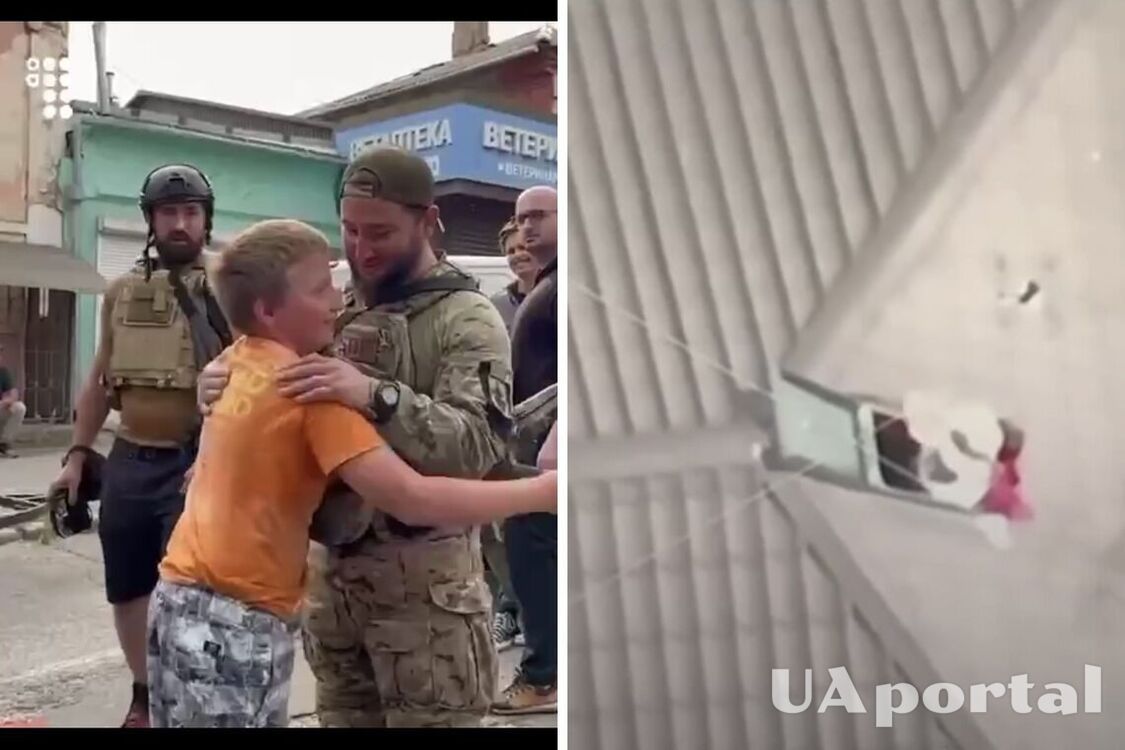 Children from Oleshky met the Armed Forces of Ukraine, who delivered water to them by drone: heartwarming video of the meeting