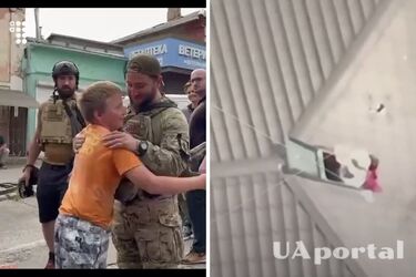Children from Oleshky met the Armed Forces of Ukraine, who delivered water to them by drone: heartwarming video of the meeting