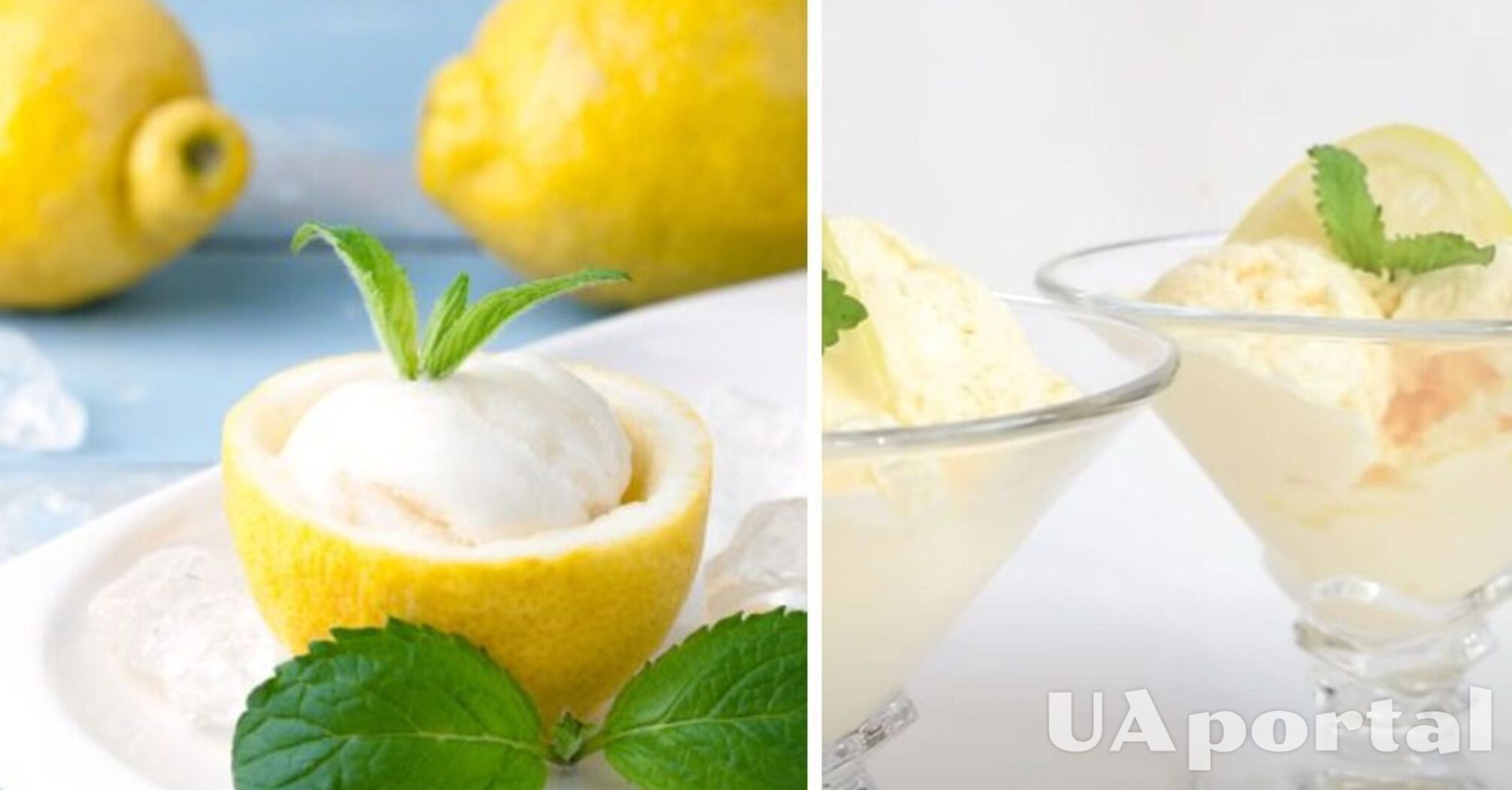 Рецепт легкого та освіжаючого лимонного морозива з м‘ятою