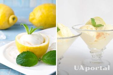 Рецепт легкого и освежающего лимонного мороженого с мятой