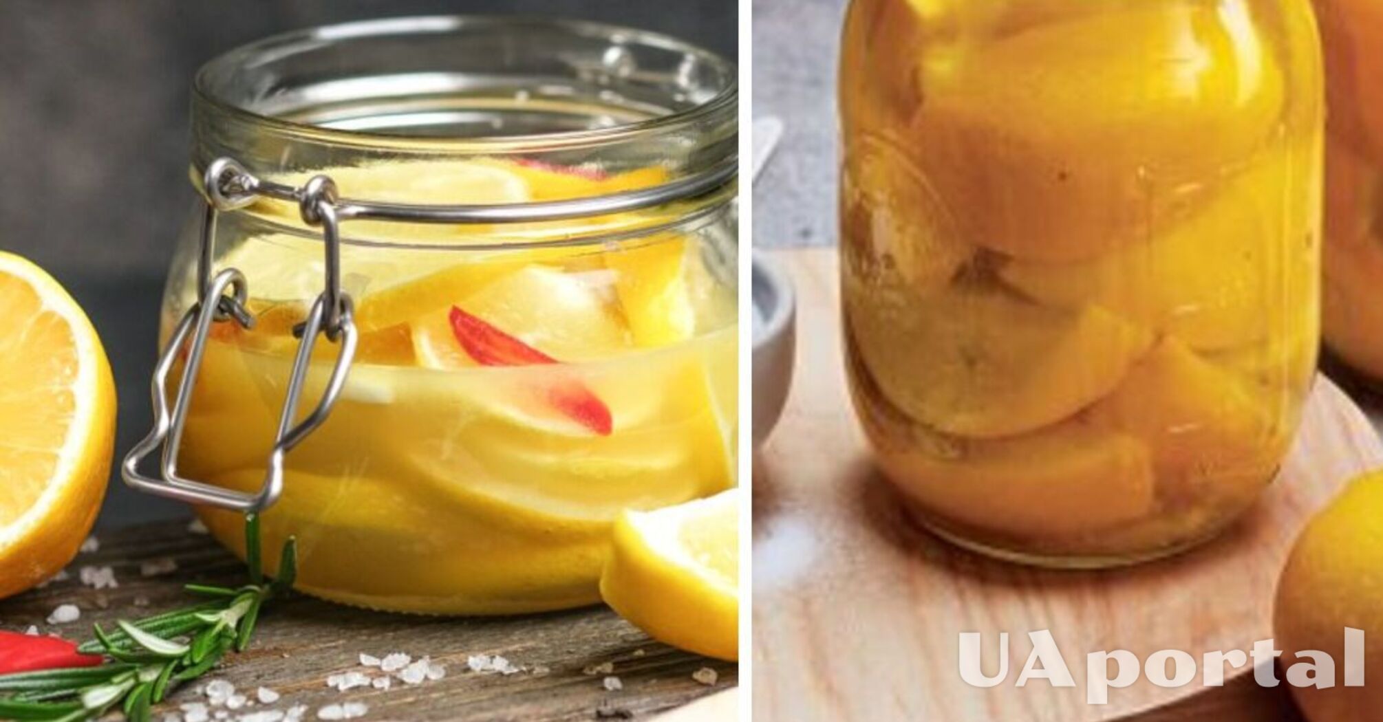 An unusual appetizer: a recipe for preserved lemons in oil