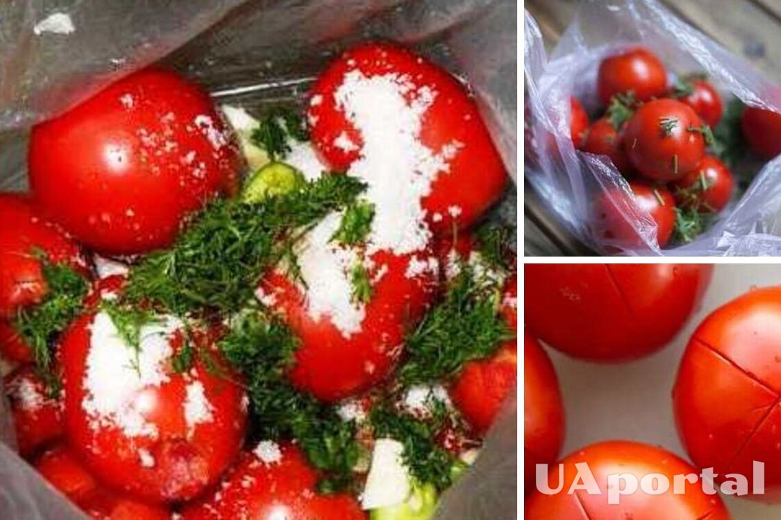 Як приготувати малосольні помідори у пакеті, які будуть готові до вживання за три дні