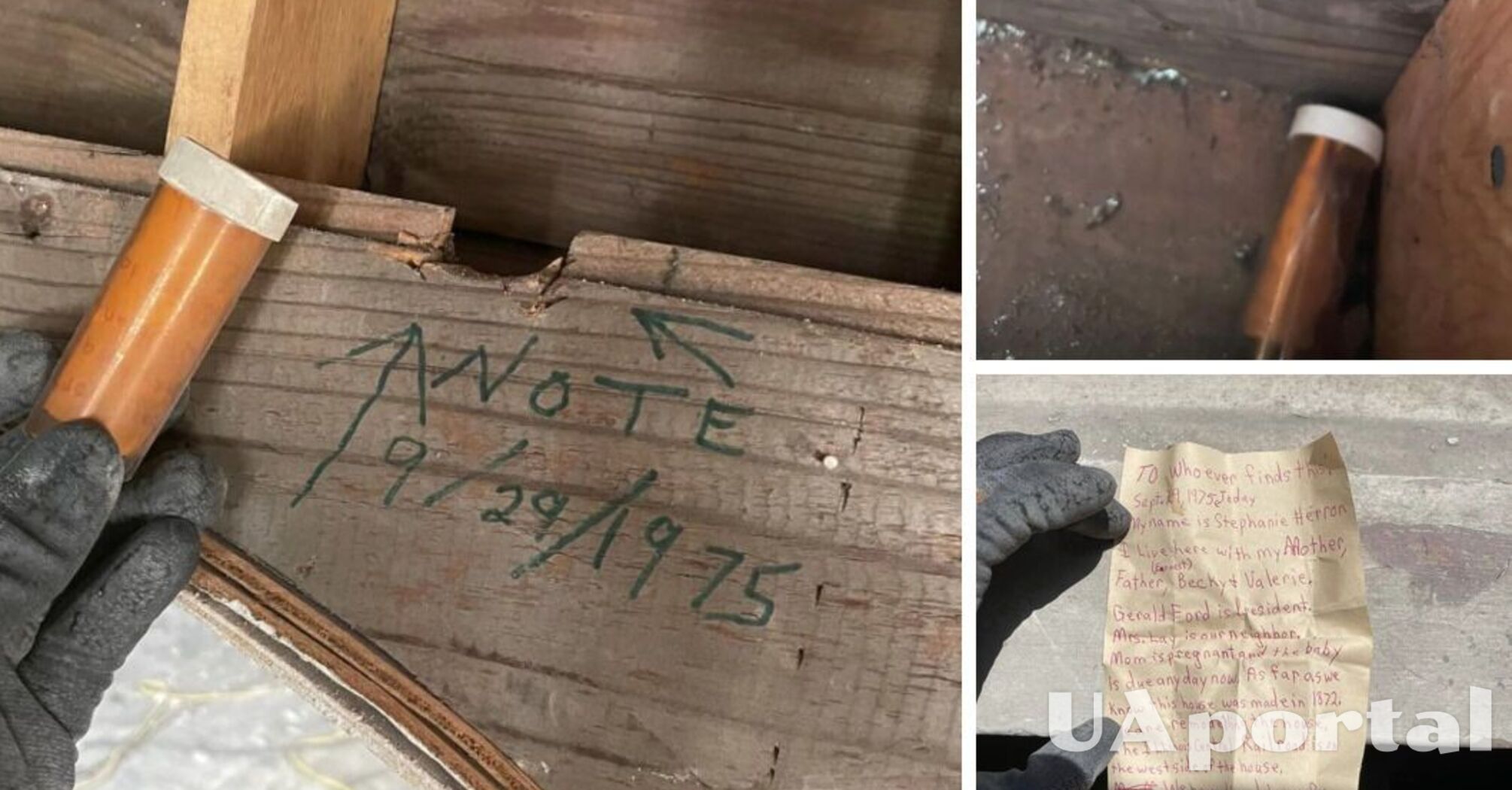 В США во время ремонта мужчина нашел тайное послание, написанное в 1975 году (фото)