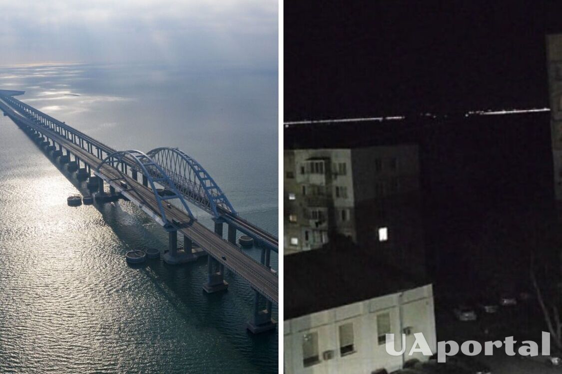 На Крымском мосту 'чрезвычайное событие' после взрывов: 'упал' пролет (фото, видео)