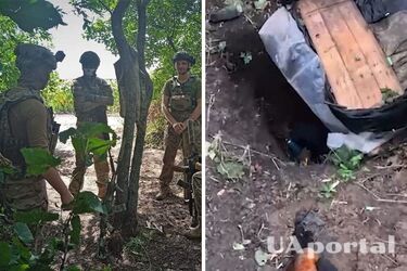 Штурмовики показали зачистку бліндажів окупантів під Бахмутом (відео)