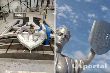 Из спецстали: в сети показали изготовление трезубца для 'Родины-матери' (видео)