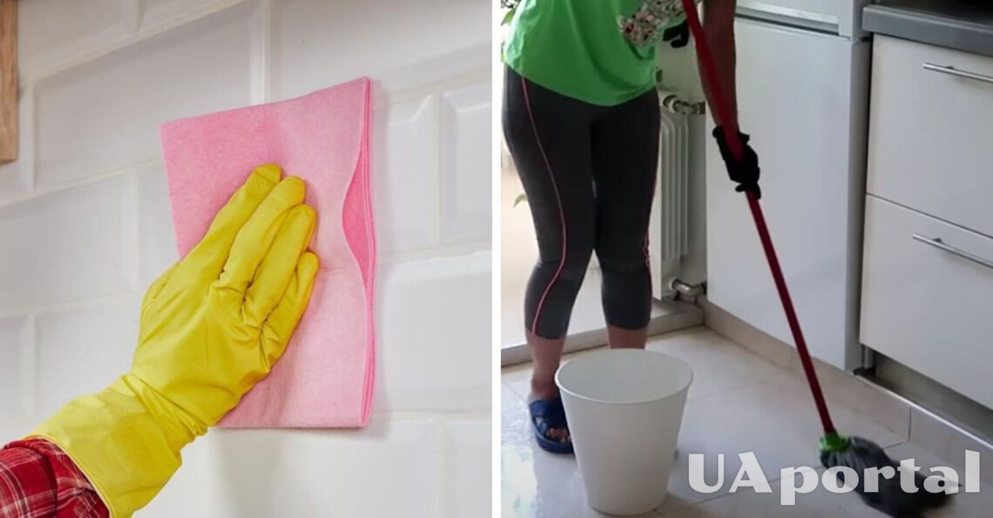 Як відмити підлогу та плитку на кухні від жиру за допомогою розчину воду та лимона