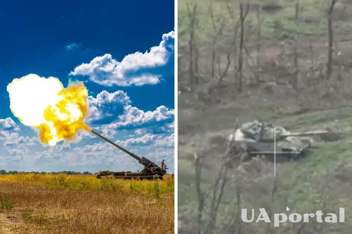 Artillery destroyed a Russian T-80 tank with a powerful strike (video)