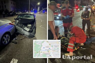 Легковушка сбила двух военных на блокпосте в Киеве: один из них погиб (фото, видео)