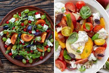 Незвичне поєднання: салат з нектаринів, слив та блакитного сиру