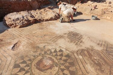Mosaic depicting Medusa from the Roman period found in Spain (photo)