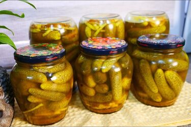 Как сделать маринованные огурцы из карри на зиму.