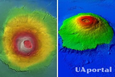 The largest volcano on Mars, Olympus, was actually an island