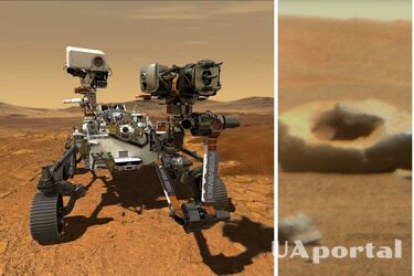 Donut-shaped rock spotted on Mars (photo)