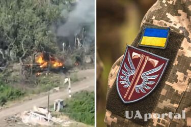 Paratroopers of the 77th Brigade near Bakhmut make a 'salute' with newly unloaded enemy ammunition (video)