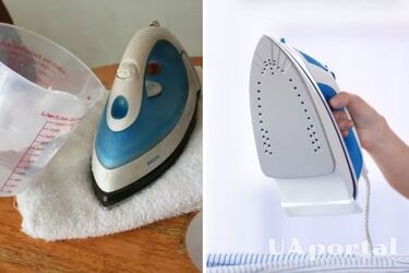 Как отмыть утюг внутри с помощью минеральной воды