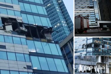 Атака беспилотников по Москве: в 50-этажном БЦ был взрыв, вылетели окна (фото, видео)