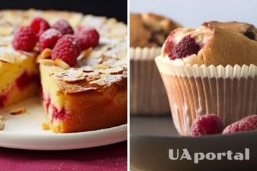 Необычное сочетание: рецепт кекса из поленты с малиной и лимоном