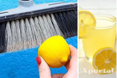 Как избавиться от неприятных запахов во время уборки смочив веник лимонным соком