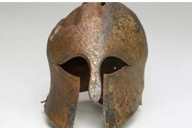 Ancient Greek 3000 years old warrior's helmet found in Israel