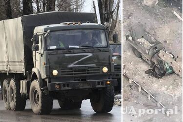 Воины 92 ОМБр из FPV-дрона уничтожили грузовик вместе с оккупантами (видео)