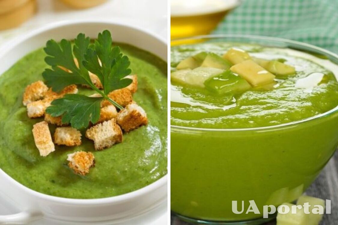 Serve over ice: a recipe for green gazpacho with spinach 