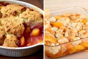 Рецепт літнього коблера з персиками та мускатним горіхом