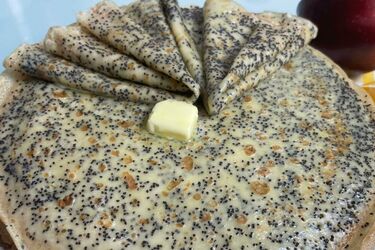 Как приготовить блины с маком