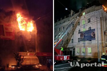 Российские оккупанты ночью атаковали Одессу 'Калибрами' и дронами: загорелся гипермаркет, повреждено общежитие (фото, видео)