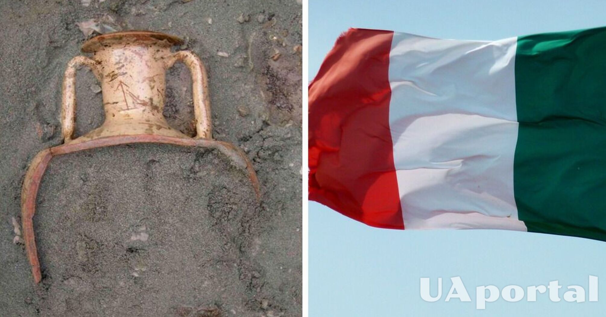 В Италии спасатель случайно обнаружил в море давнюю амфору (фото)