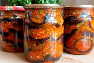 Как сделать баклажаны по-грузински в банках