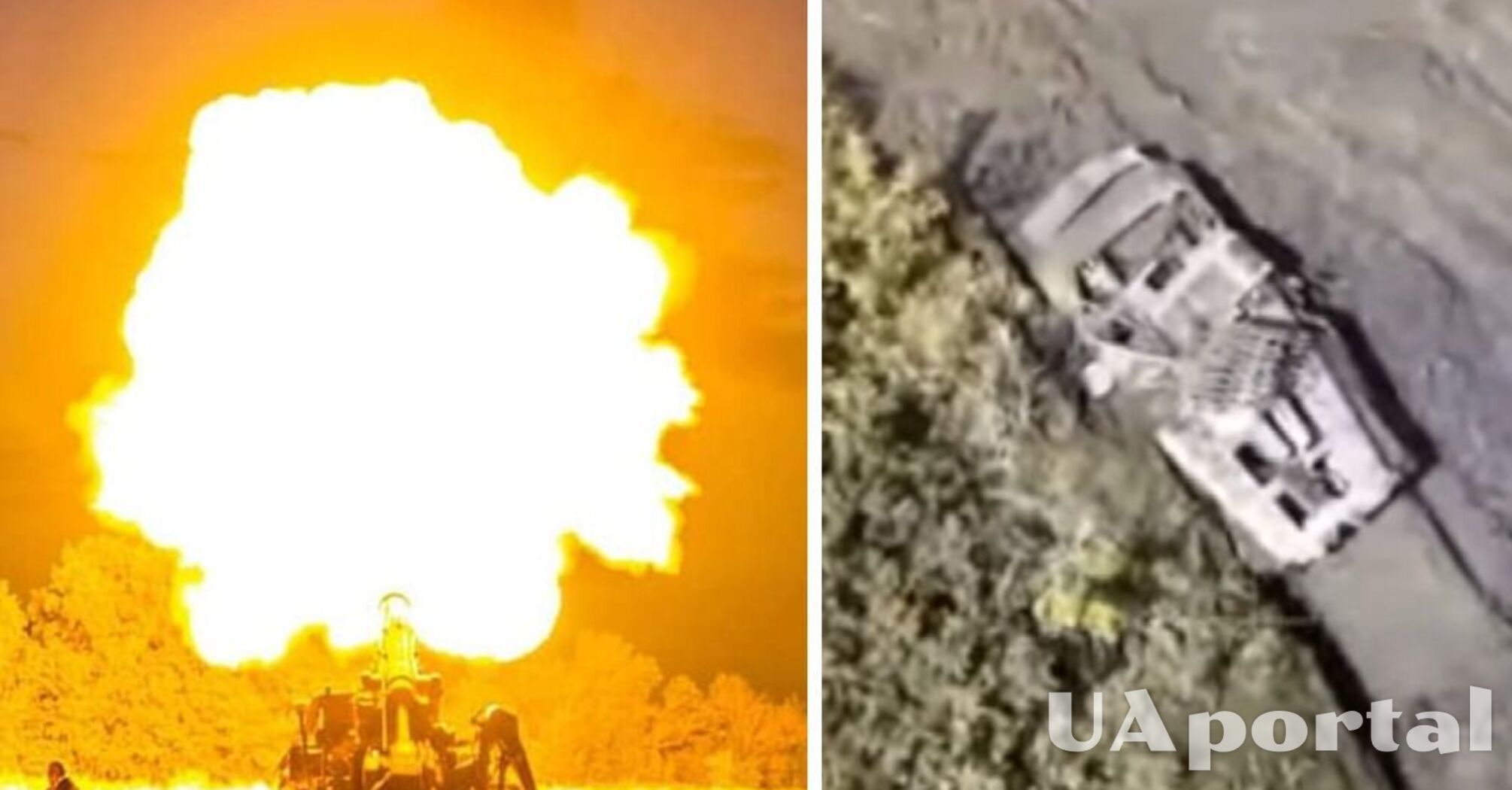 Артиллеристы на Донбассе из трех выстрелов уничтожили российскую БМП (видео)