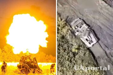 Артилеристи на Донбасі з трьох пострілів знищили російську БМП (відео)