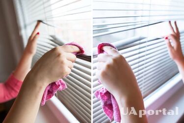 How to wash blinds on windows on both sides