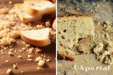 Чому не можна скидати крихти хліба зі столу руками