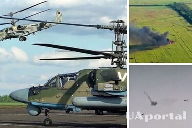 Військові показали нове яскраве відео збиття російського гелікоптера Ка-52 поблизу Роботиного