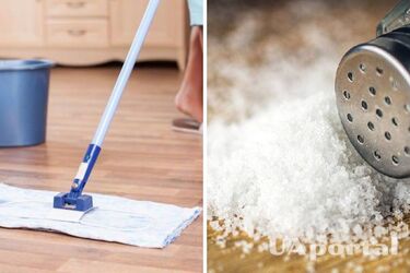 Зачем в воду добавлять соль при мытье полов: полезный лайфхак