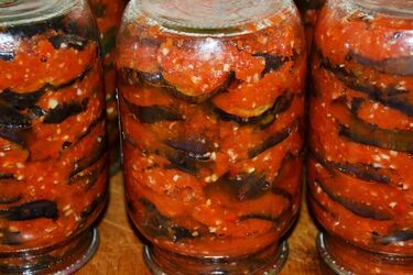 Как сделать Тещин язык из баклажанов на зиму