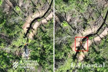 Бійці групи Шершень 3 ОШБ потрапили міною з дрону в окоп окупантів