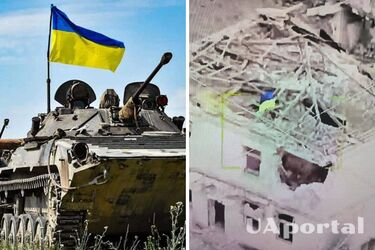 Бійці 47-ї бригади встановили у Роботиному прапор України з підписом Залужного (відео)