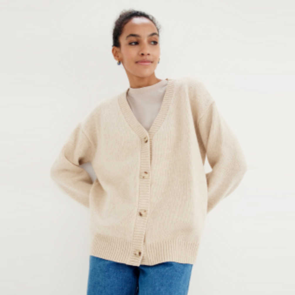 How and with what to wear a women's cardigan