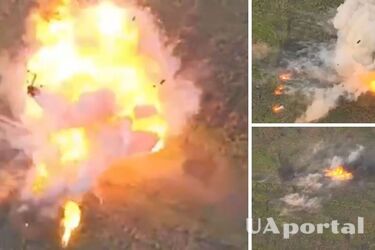 'Оторвало башню': бойцы 77 бригады FPV-дроном устроили прилет по БМД-4 оккупантов (взрывное видео)