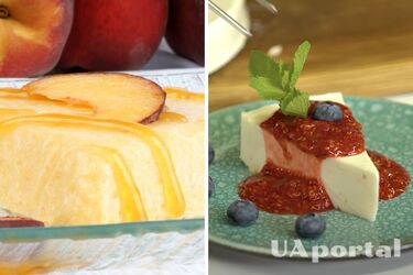 Рецепт холодного персикового торту баварезе за 30 хвилин