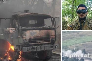 'Димить, горить!': прикордонники ефектно підірвали вантажівку разом з окупантами (відео)