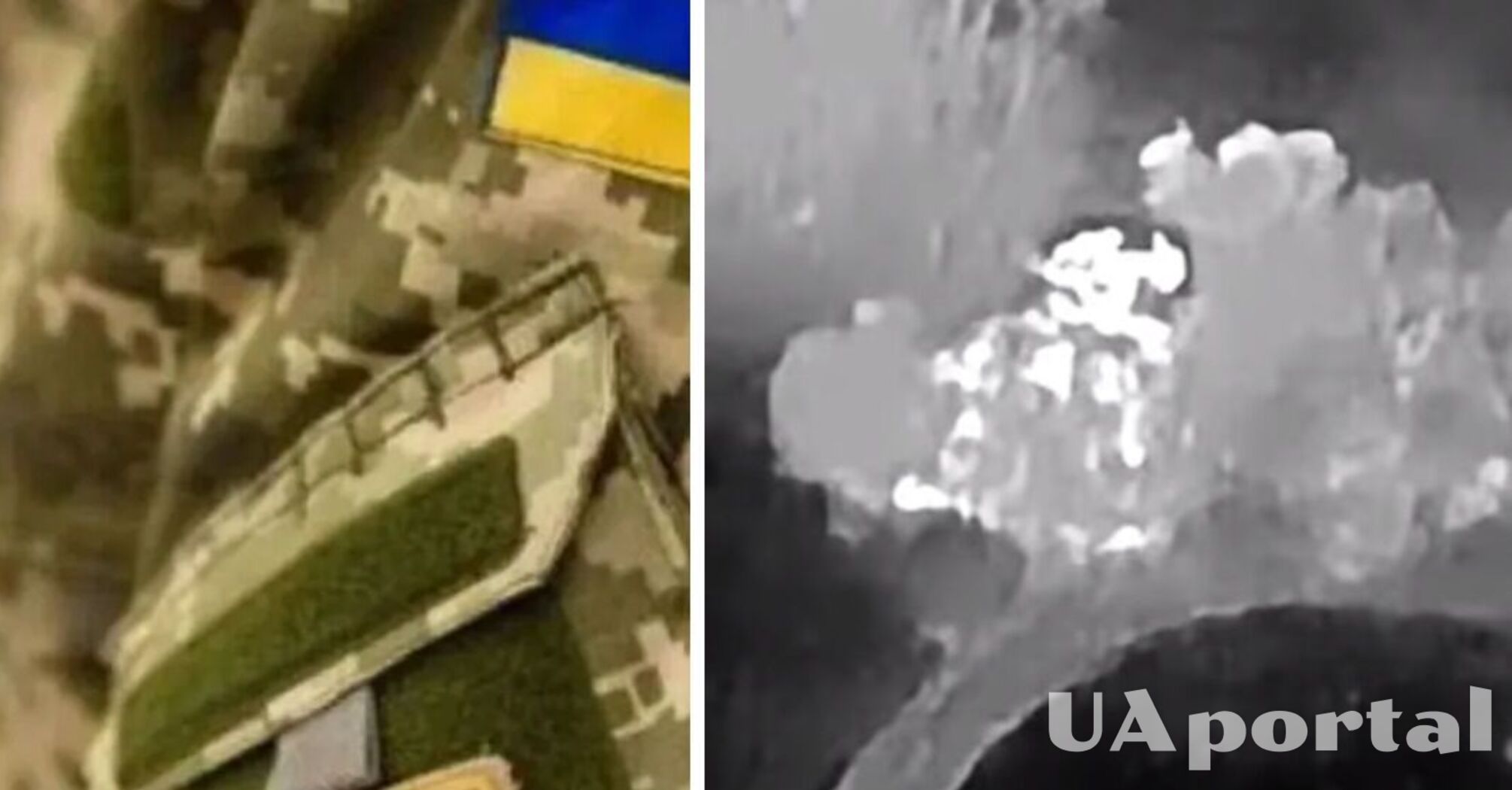 Artillery destroyed a Russian truck at night in a forest belt (video)