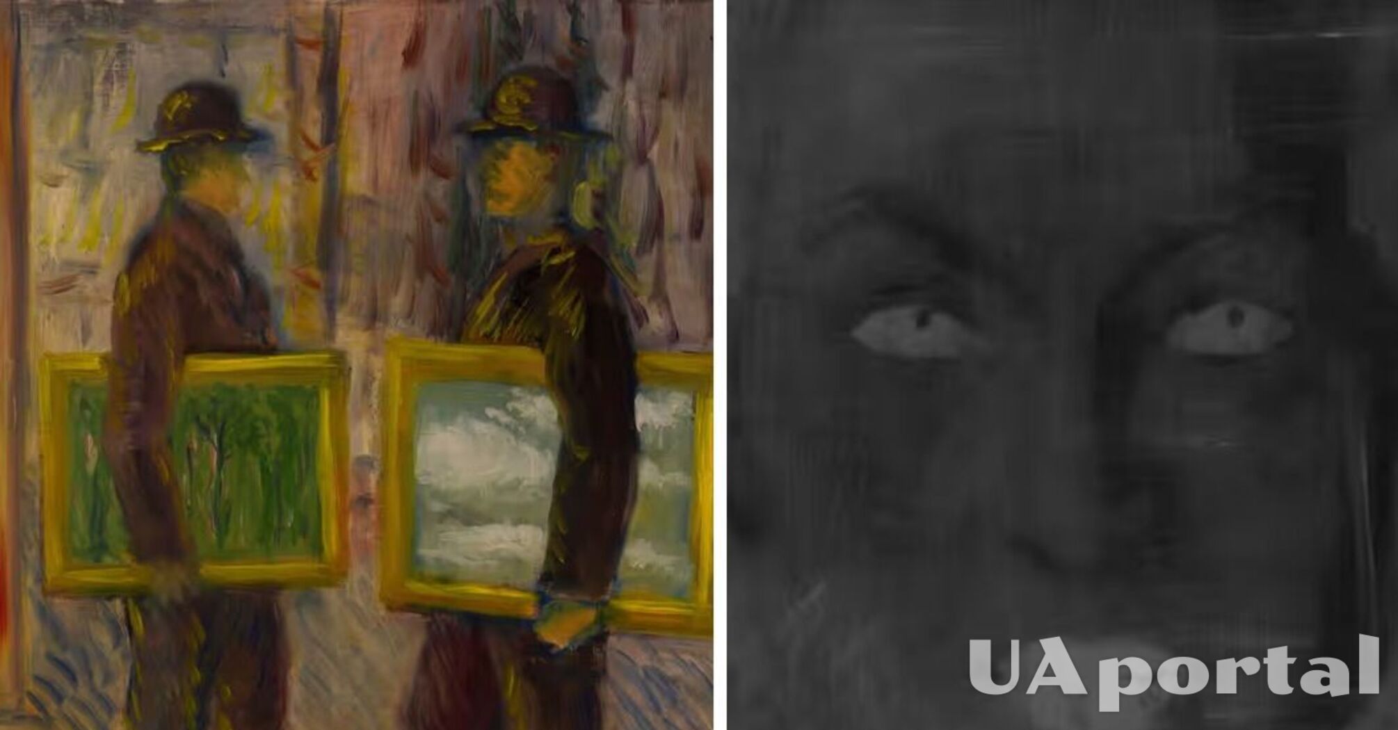 Hidden image found in a painting by a famous Belgian artist (photo)